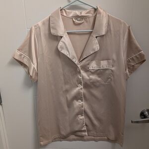 Silky Champagne Bridesmaid Pajama Set